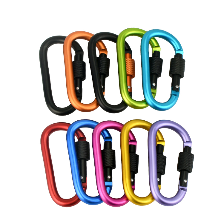 8D-Karabiner mit Mutter