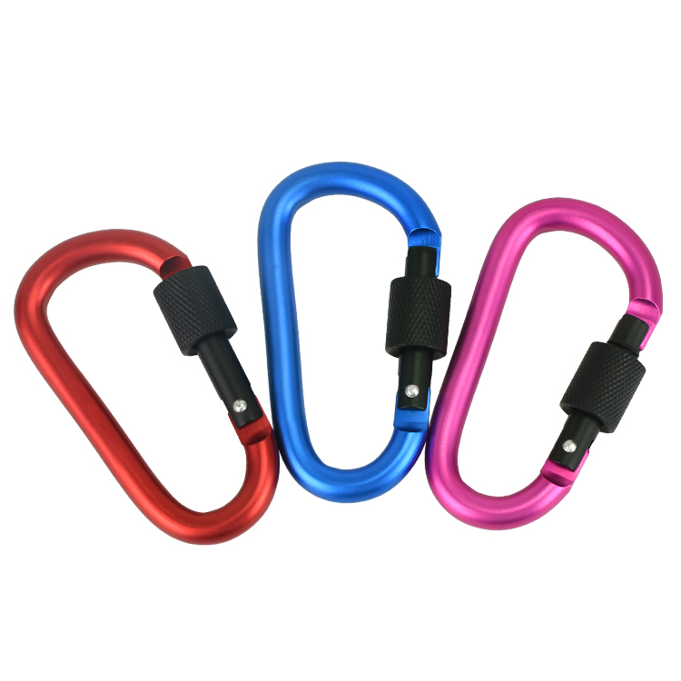 8D-Karabiner mit Mutter