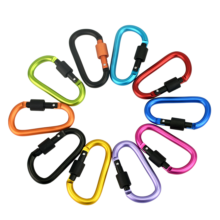 8D-Karabiner mit Mutter