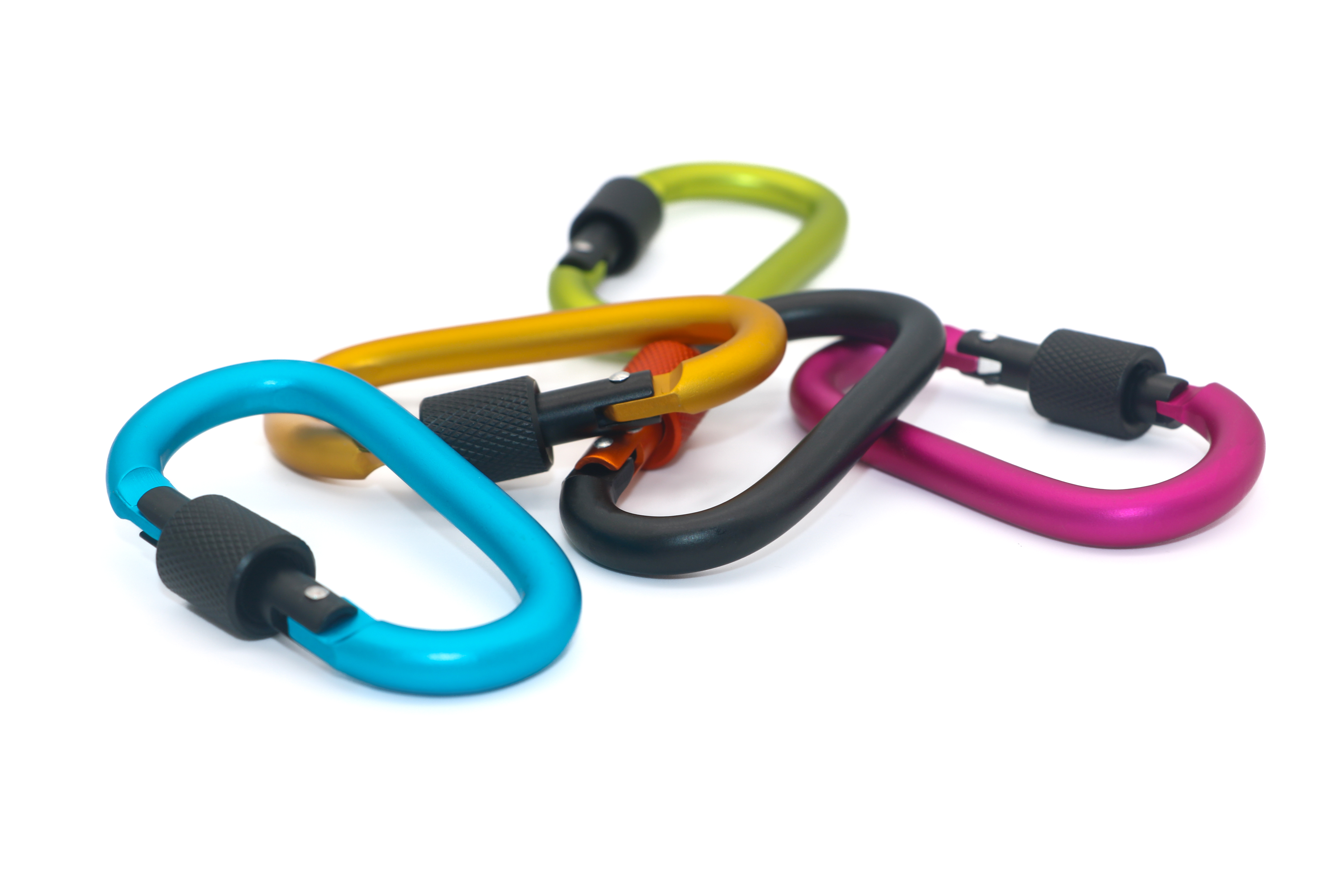 Einfach zu verwendender D-förmiger Karabiner für Outdoor-Sportarten