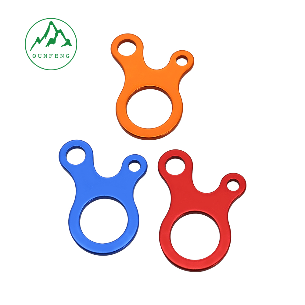 Outdoor Camping Drei-Augen Seilschnalle Aluminiumlegierung Seilschnalle Camping Zelt Zelt-Baldachin Seilzubehör Spezielle Windseilschnalle