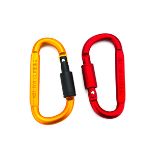 D-förmiger Karabiner mit langer Mutter