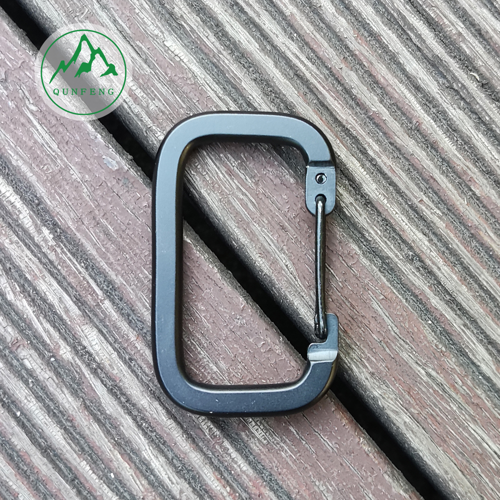 Quadratische Aluminiumlegierung Drahtschnalle Outdoor Cookware Haken Reiseschlüsselschnalle