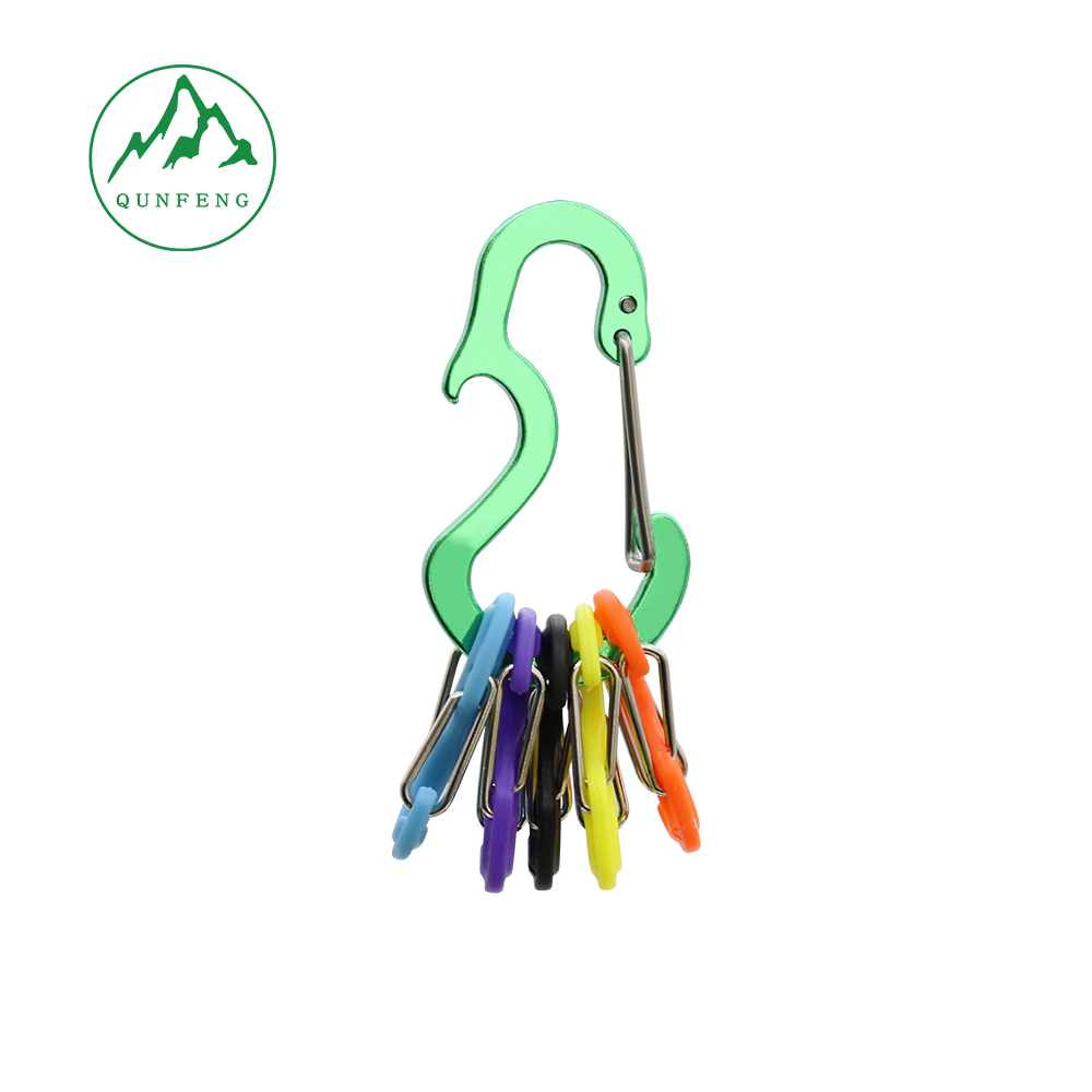 Rucksack im Freien Mini Flaschenöffner Carabiner Keychain Carabiner Set Gurting Wire Carabiner
