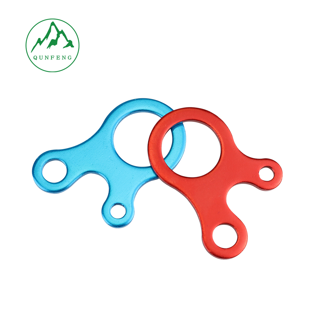 Outdoor Camping Drei-Augen Seilschnalle Aluminiumlegierung Seilschnalle Camping Zelt Zelt-Baldachin Seilzubehör Spezielle Windseilschnalle