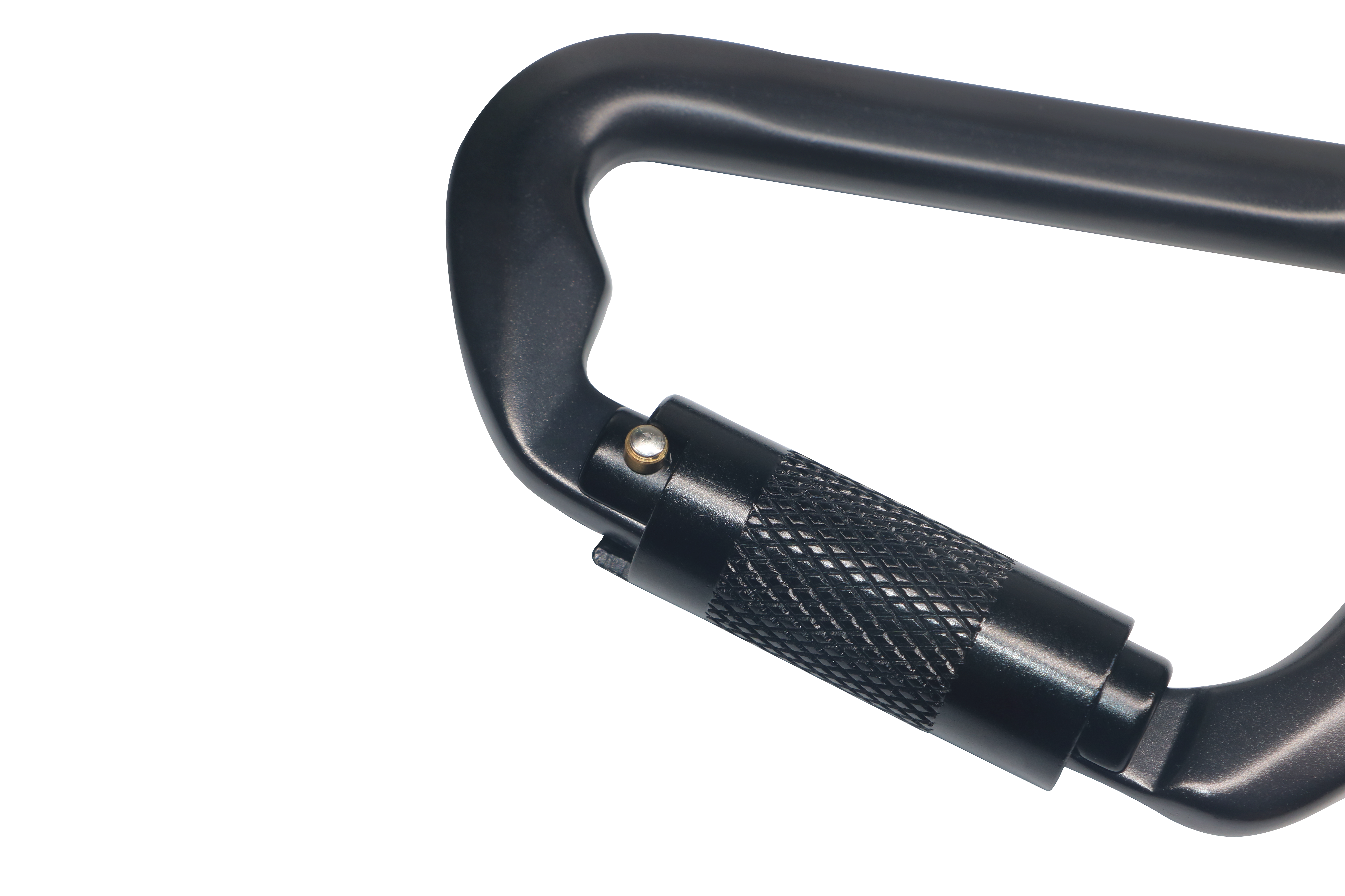 Robuster Karabiner-Clip – 30 kN (6600 lbs) Tragfähigkeit, 112,5 cm (3 Zoll) großer, leichter Aluminium-Karabiner mit Schlüsselanhänger-Hakenring