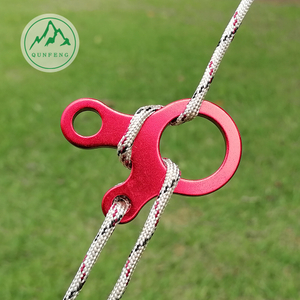 Outdoor Camping Drei-Augen Seilschnalle Aluminiumlegierung Seilschnalle Camping Zelt Zelt-Baldachin Seilzubehör Spezielle Windseilschnalle