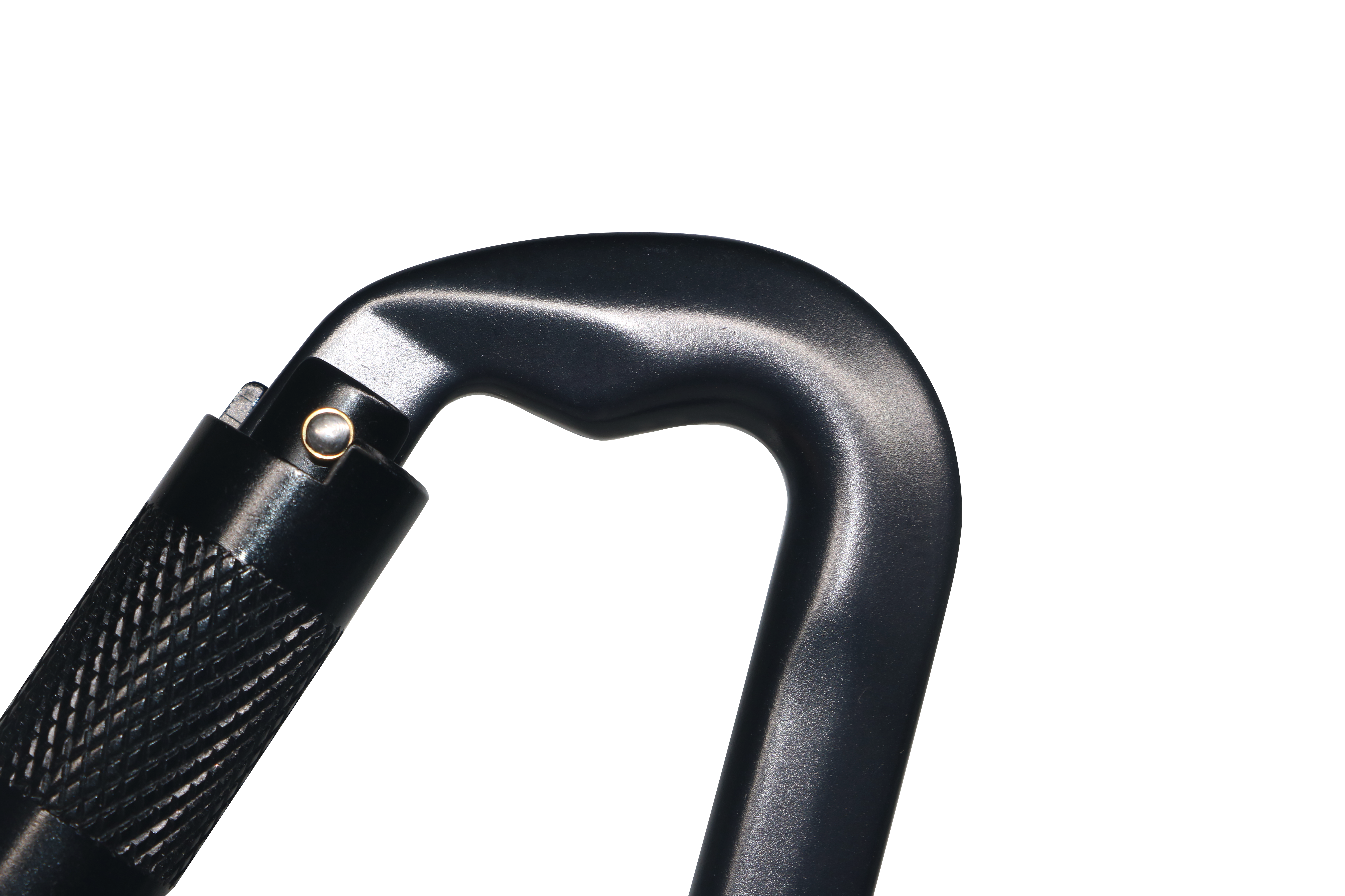 Robuster Karabiner-Clip – 30 kN (6600 lbs) Tragfähigkeit, 112,5 cm (3 Zoll) großer, leichter Aluminium-Karabiner mit Schlüsselanhänger-Hakenring
