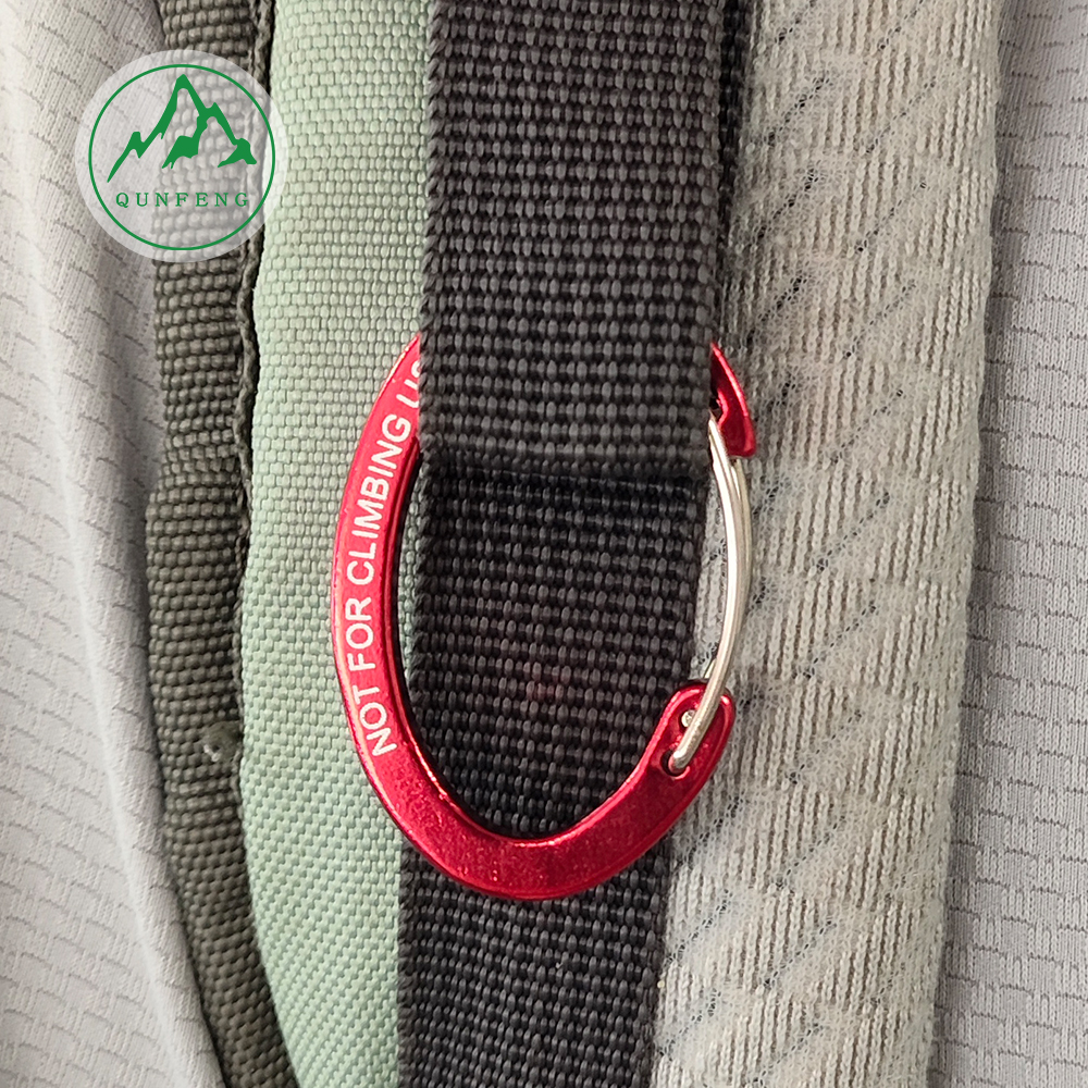Ei-förmige Aluminiumlegierung Drahtschnalle kleiner Rucksack Wasserflasche Haken Campinglampe Haken