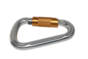 Kletterkarabiner, hochfester automatischer Hauptverschluss, D-förmiger, schnell hängender Karabiner aus Luftfahrt-Aluminiumlegierung, Brandschutz