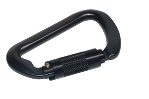 Robuster Karabiner-Clip – 30 kN (6600 lbs) Tragfähigkeit, 112,5 cm (3 Zoll) großer, leichter Aluminium-Karabiner mit Schlüsselanhänger-Hakenring