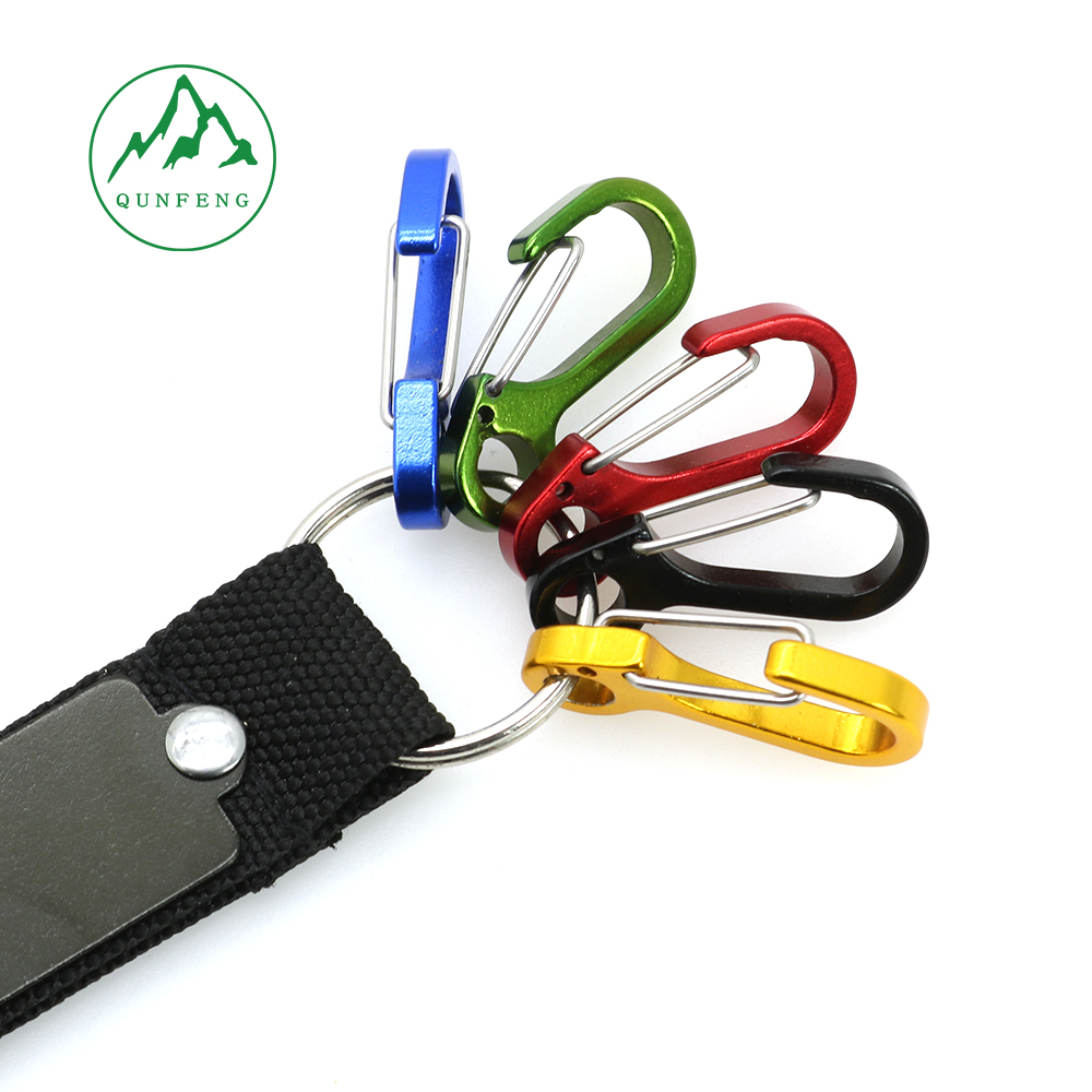 Aluminiumklebeband Stahldraht-Karabiner-Logo kann gedrucktes Drahtschnalle Set Special-Form-Rucksackschnalle werden