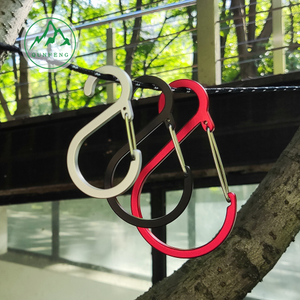 S-förmiger Drahtkarabiner Wild Camping Zelt Rucksack Haken Spezielle Federschnalle