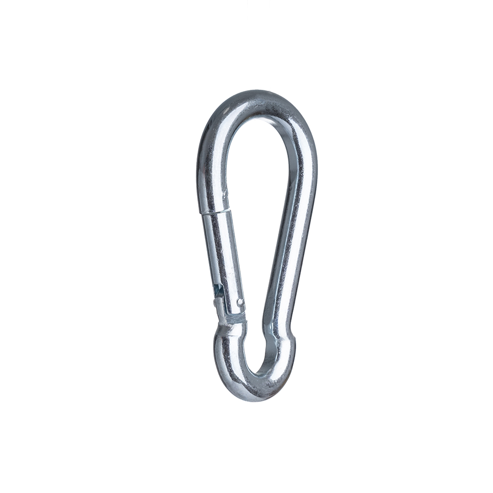 Eisenkarabiner, tragender Karabiner, Sicherungsring, Reiseset, ovaler Karabiner aus Eisen, silberfarben