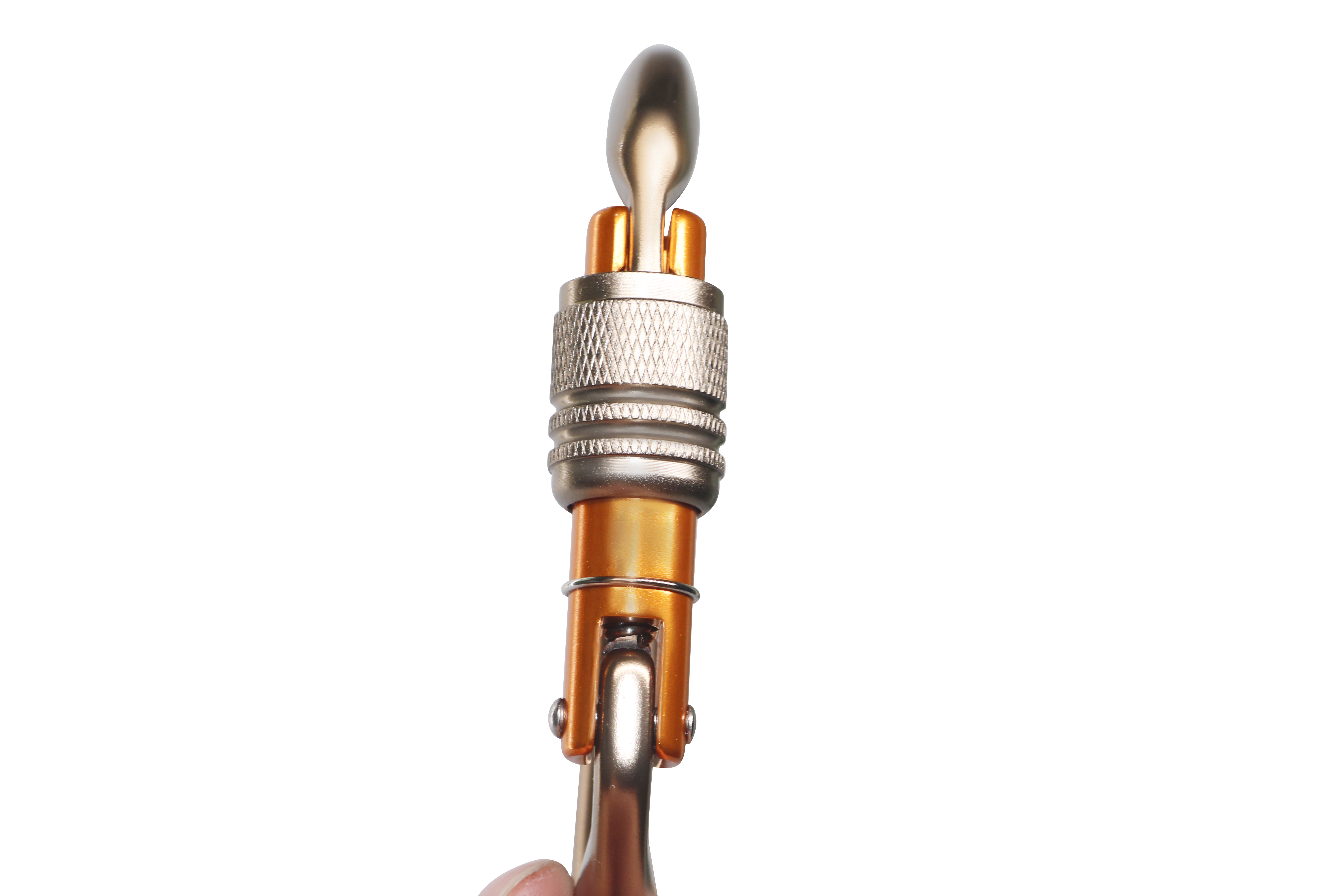 Vielseitiger und zuverlässiger Karabiner mit 25 kN-Verriegelung – leicht und robust
